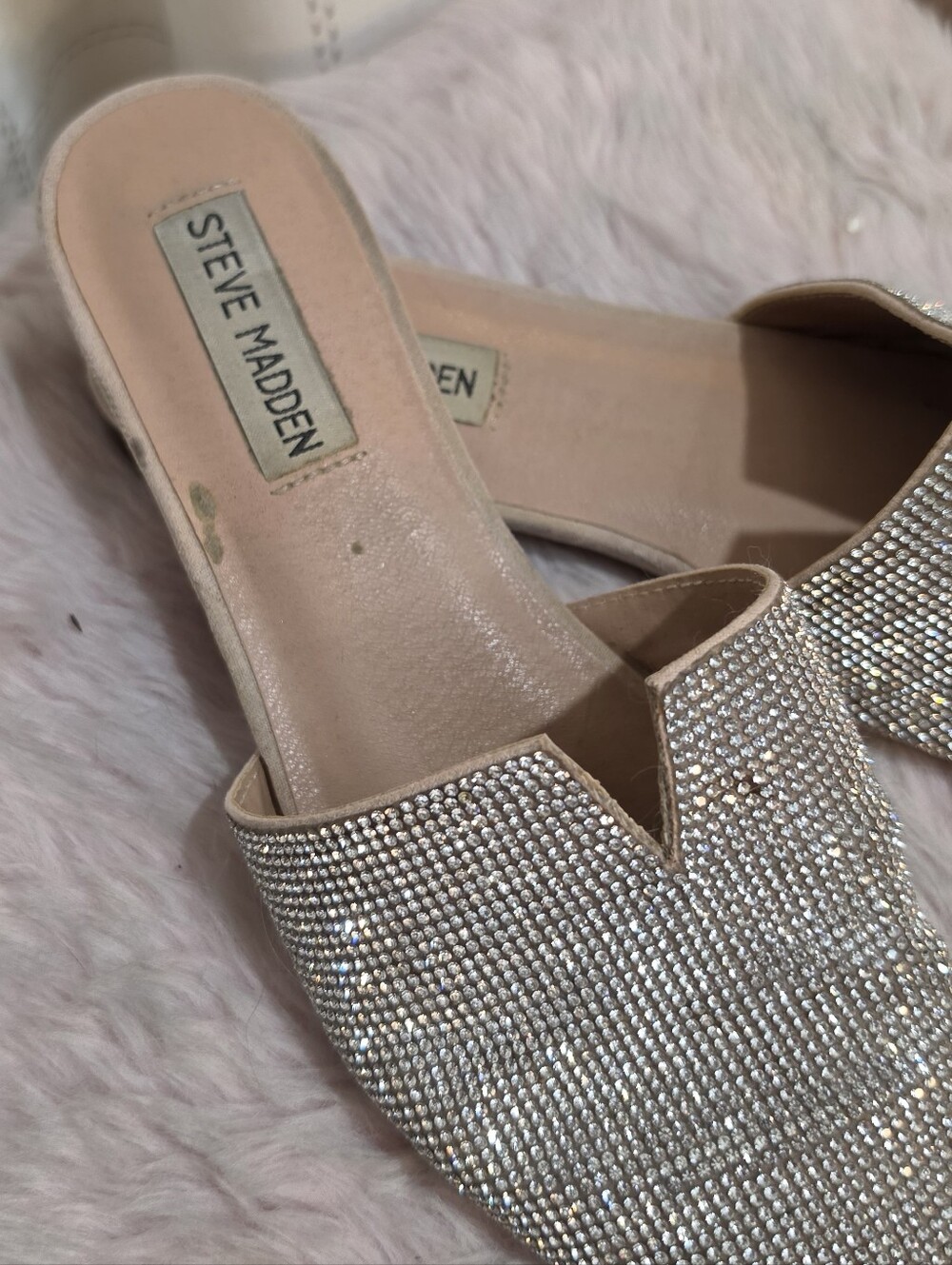 Steve Madden Ally Rhinestone Mule View 3